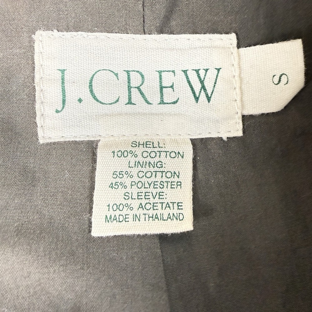 J Crew Vintage Corduroy Barn Coat Jacket Womens Small Olive Lined Chore Utility - Picture 4 of 4